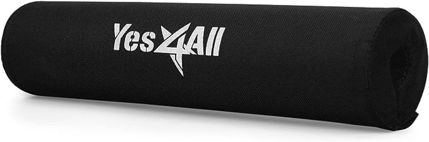 Yes4All Ergonomic Foam Bar Pad, Olympic Barbell Squat & Neck Pad for Squats, Hip Thrusts & Weight Lifting Bar
