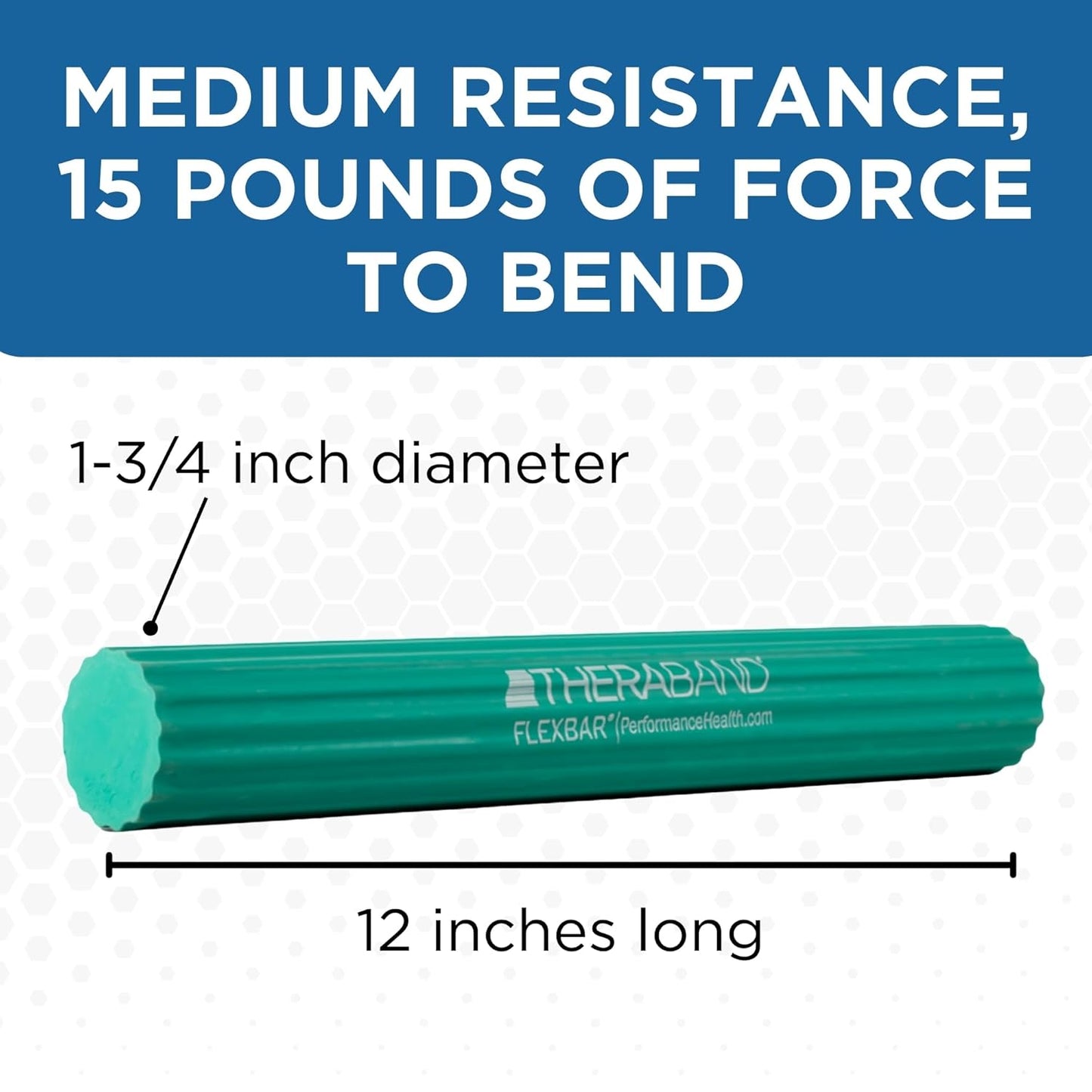 Flexbar Resistance Bar, Tennis Elbow, Physical Therapy, M, Green