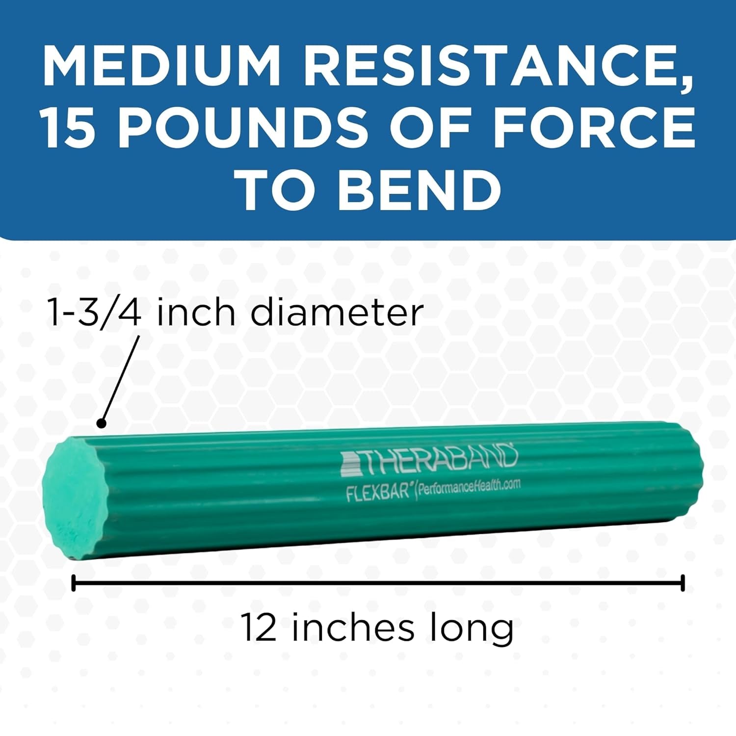 Flexbar Resistance Bar, Tennis Elbow, Physical Therapy, M, Green